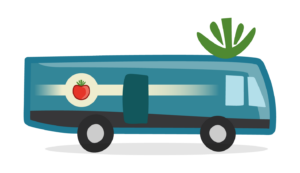 De blauwe tomaat groente en fruit in Arnhem en Nijmegen fruitabonnement SRV wagen