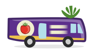 De blauwe tomaat groente en fruit in Arnhem en Nijmegen fruitabonnement SRV wagen