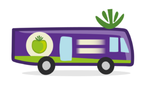 De blauwe tomaat groente en fruit in Arnhem en Nijmegen fruitabonnement SRV wagen